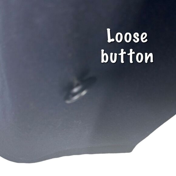 Tommy Hilfiger Men’s Double Breasted Wool Blend Pea Coat Navy Blue Small Flaw - Picture 12 of 14